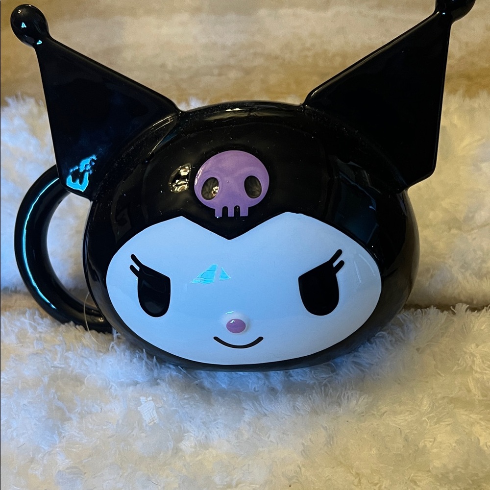 Kuromi Face Sculpted Mug